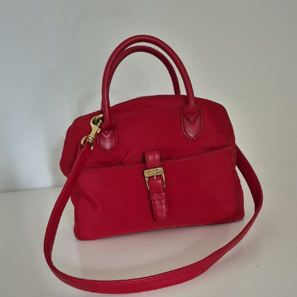 Ralph Lauren Red Satchel